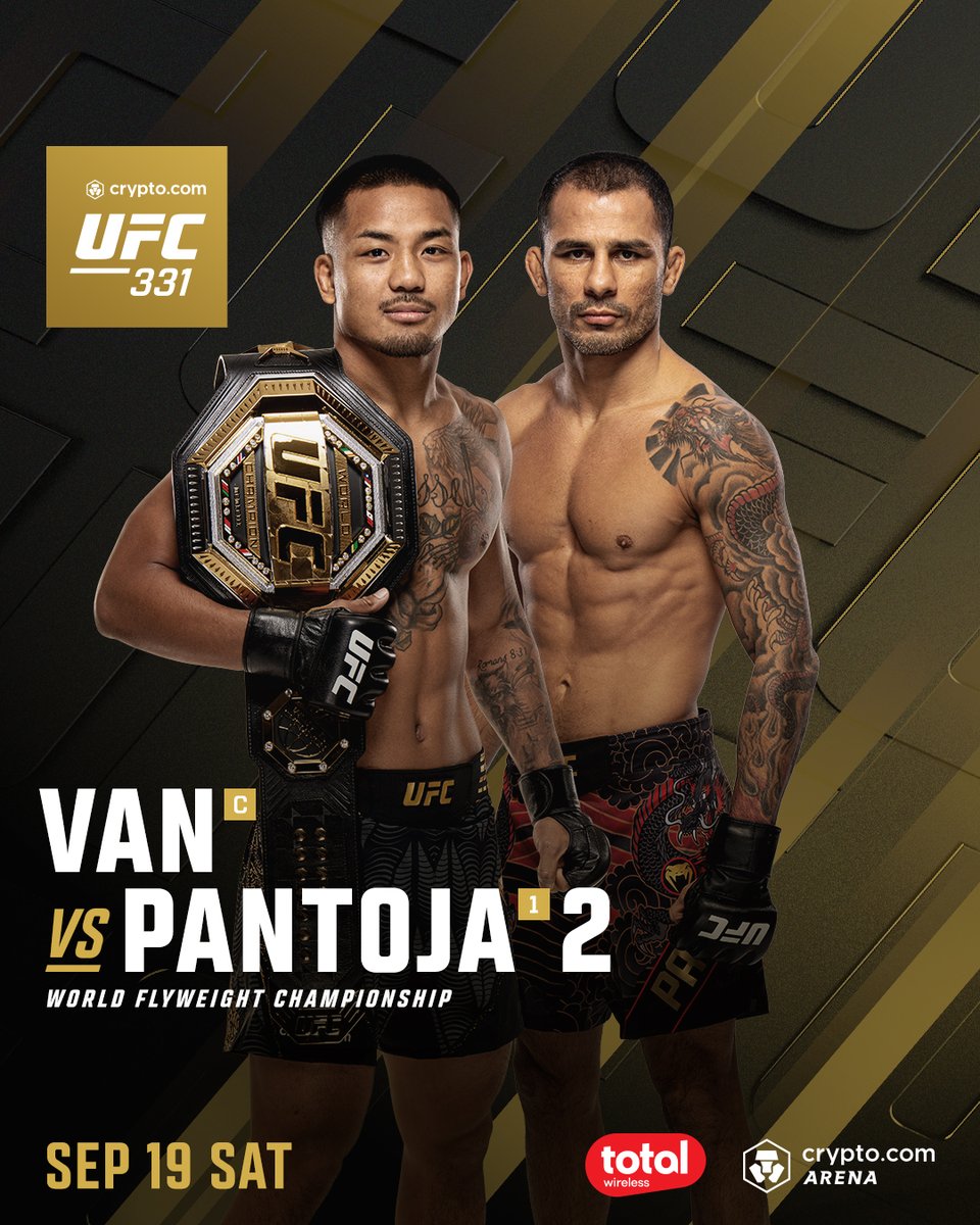 ufc's tweet photo. NOW WE FIND OUT 👀

@JoshuaVanBT vs @PantojaMMA 2 will headline #CryptoCom #UFC331 in LA!

[ Tickets on sale TODAY | LIVE SEP 19 at @CryptoComArena ] https://t.co/05VCOlVoeZ