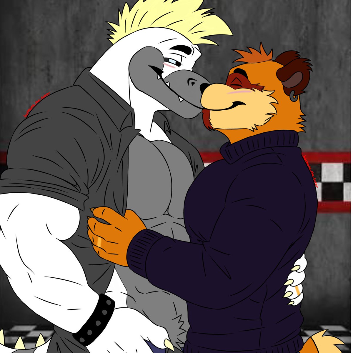 BonnieFazbear90's tweet photo. i love them so much @LuckyP46359 and @tristanjoshuas4 yall make me happy everyday https://t.co/ykb6YAGIQo
