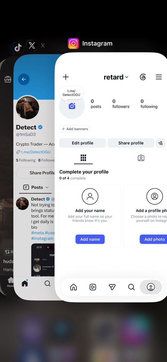 1mSaD3's tweet photo. 4 more username claims completed. ✅
Things have been moving fast lately. Looking forward to securing even more in the coming weeks.
#meta #ai #claim #username #rare #og #semiog https://t.co/AnnWu45KU6