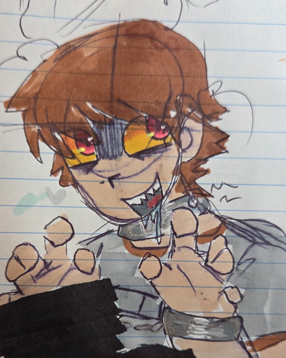 Stinkyhideout's tweet photo. yay hi this is for my monster hunter au. more coming soon + lore is also still in the works but I love the designs im making 🤫

#neilnordegraf #youngneil #scottpilgrim https://t.co/HRMZ9iza5K