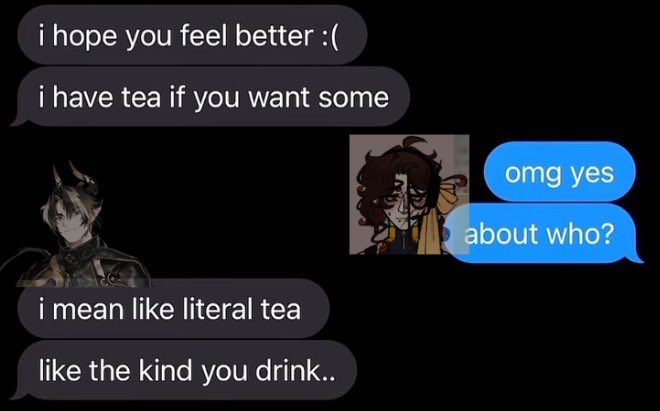 capoyaoi's tweet photo. I feel like these are probably a wee bit ooc but #whatever go my textposts https://t.co/vAwYwn5tz5