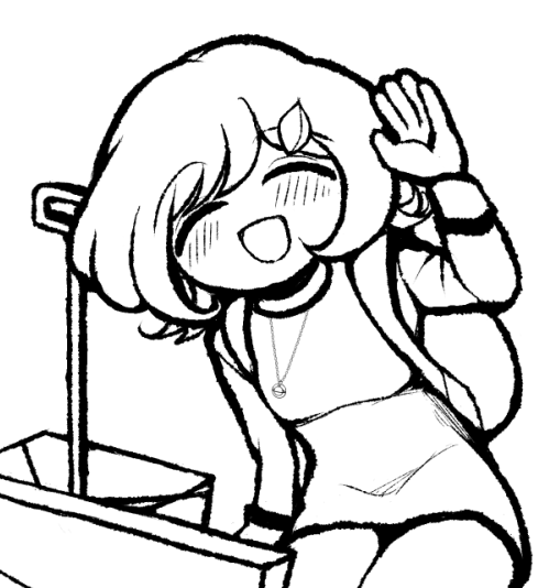 saffy321's tweet photo. ラフ準拠で描くと等身が低くなってしまったので（左）
バランス調整をしてこうなりました（右）
かわいい（自画自賛）

#イラスト #oc https://t.co/0fSXcmnOpV
