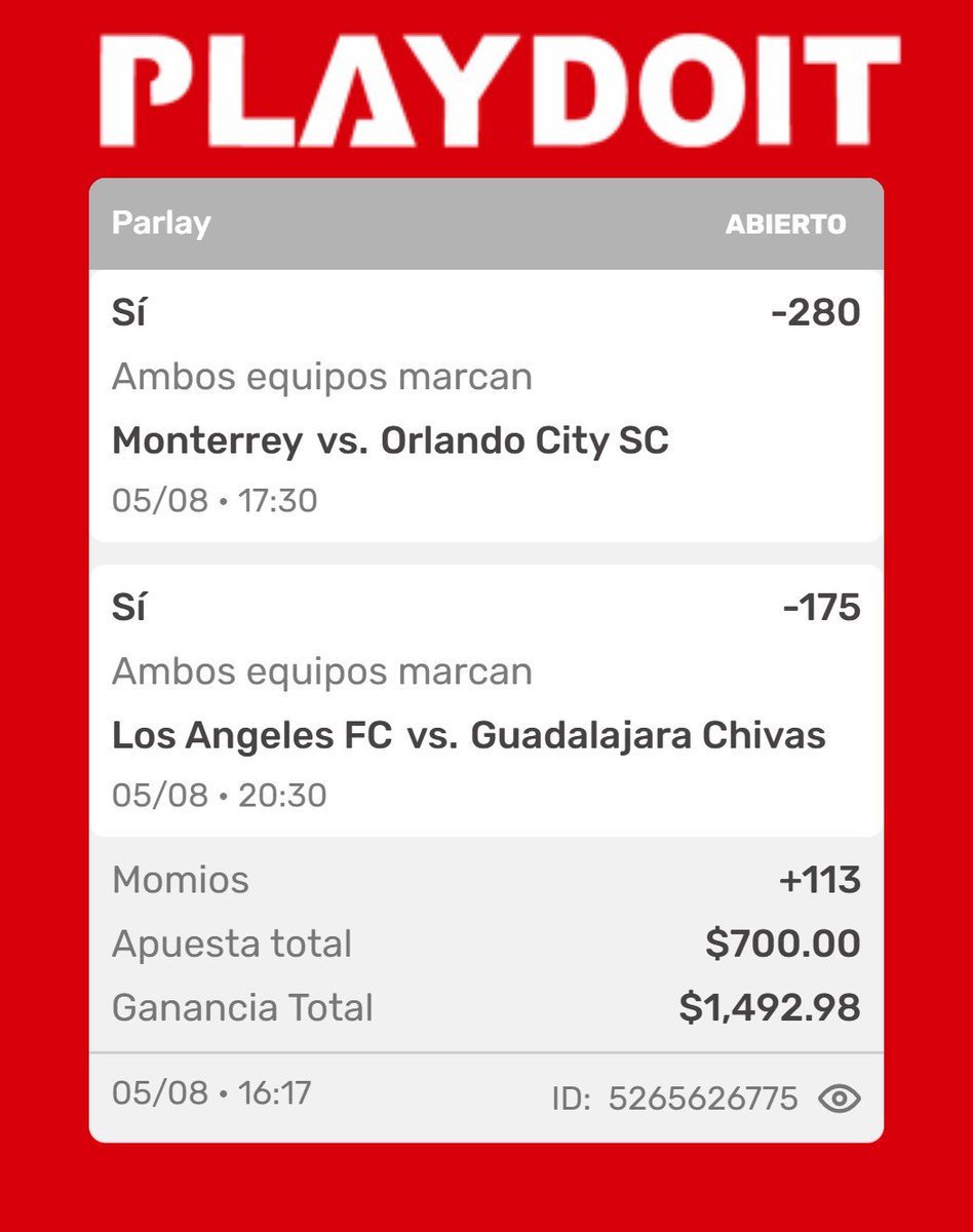 MikiPicks's tweet photo. Leagues Cup 🏆⚽️
#parlay  #LeaguesCup2026 https://t.co/ljJqBzjPU6