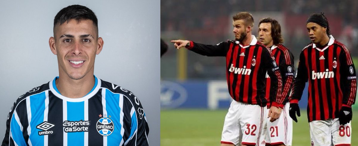 museu_gremio's tweet photo. "Quem deve cobrar essa falta, Beckham?" https://t.co/IPK5zLF7RQ