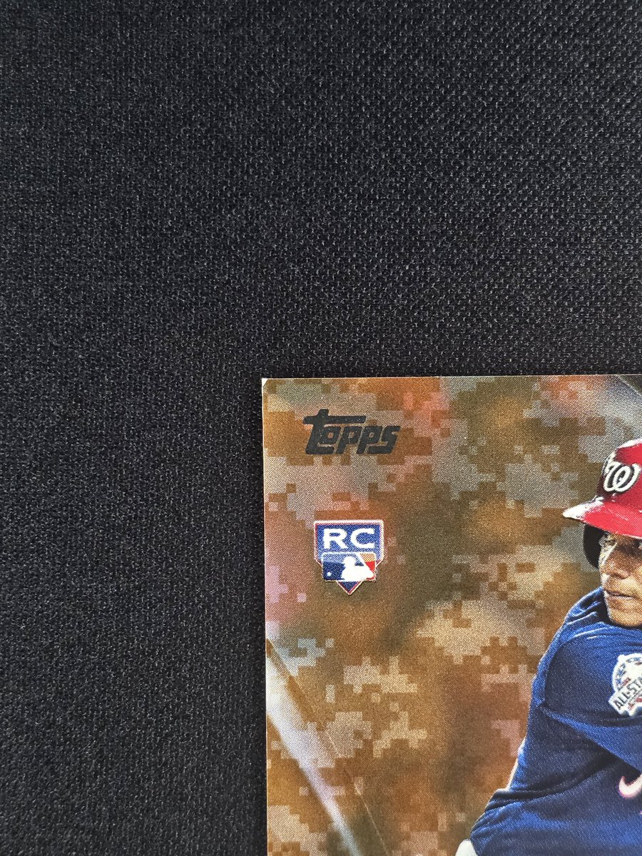 frank_lubatti's tweet photo. 🚨 nuke 4 sale 🚨

Juan Soto 2018 Topps Update Memorial Day Camo RC 11/25. Won't gem

One of Soto's best rookie cards!

$2,750 priority express

RTs appreciated 

🚨 RT to enter $50 vemno/paypal giveaway if this sells 🚨 https://t.co/aCC2SerhXQ
