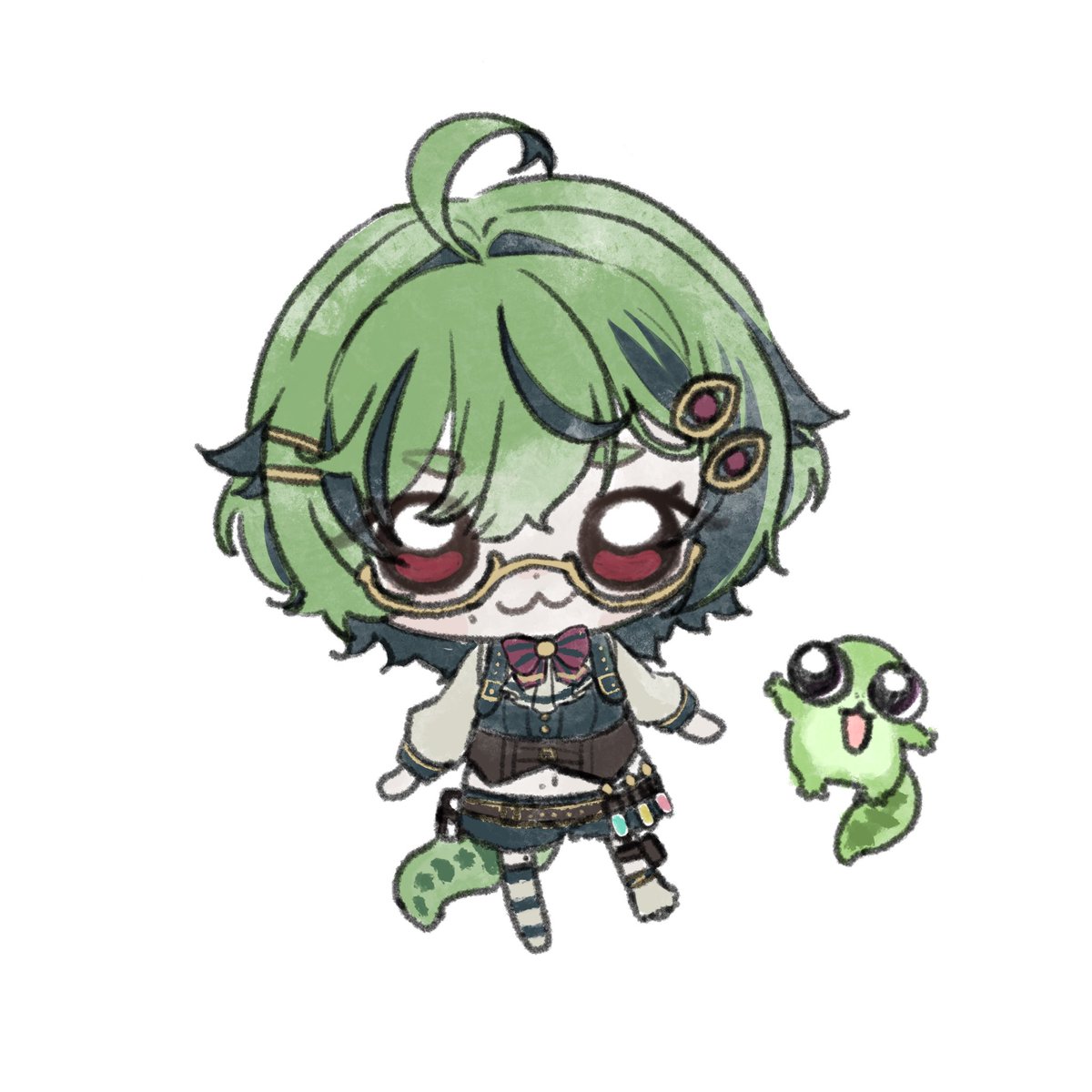 ibunniez_'s tweet photo. commissioned to draw some cuties!! 💚🤍
thanku @/iamethanforreal
#drawmies #geckart https://t.co/UYLvqFZoaG