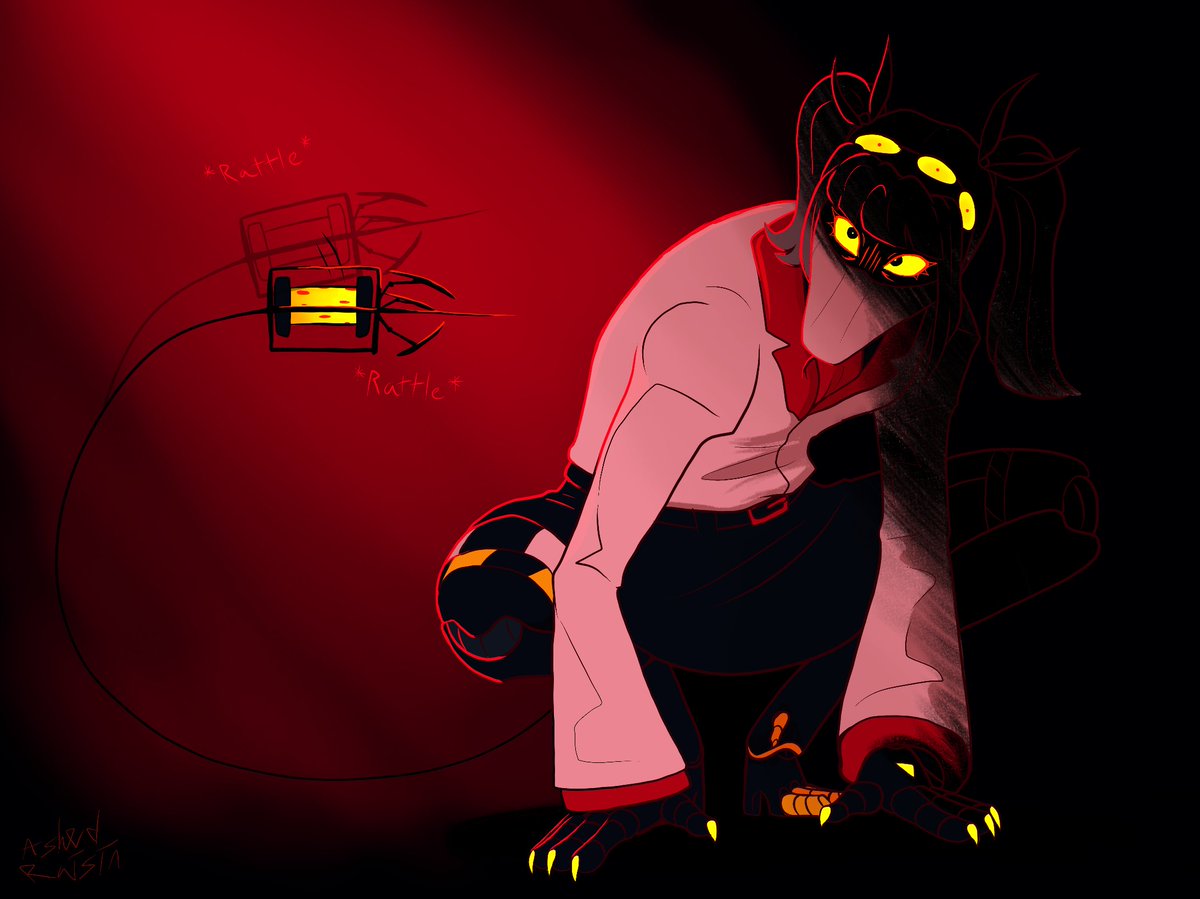 ashed_raisin's tweet photo. Rattling Hunter
#Murderdrones #SerialdesignationJ #J https://t.co/PYgzWagkJe