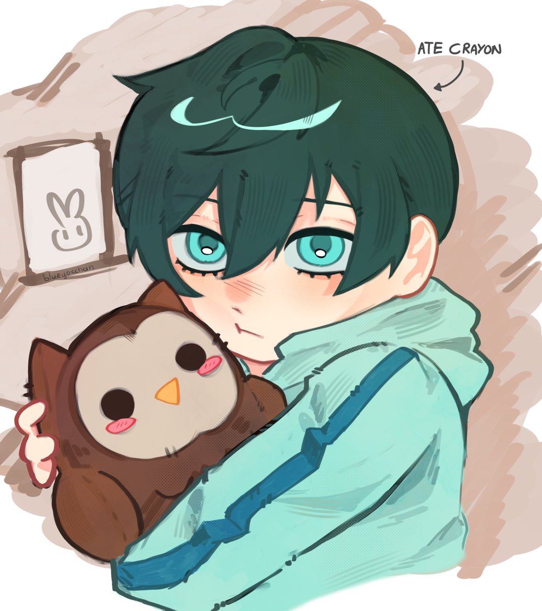 blueyocchan's tweet photo. hes one apple tall #rinitoshi https://t.co/DLhaSW333G
