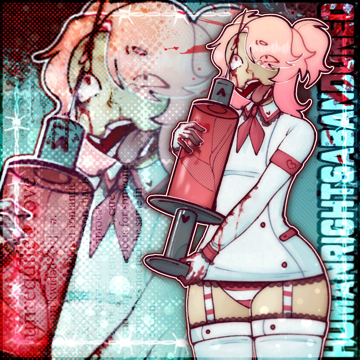 H_RIGHTS_A's tweet photo. *.✧Medical mishap ~!! 💉🦷
#illustrationㅤ #guro https://t.co/JFd9wvqMNQ