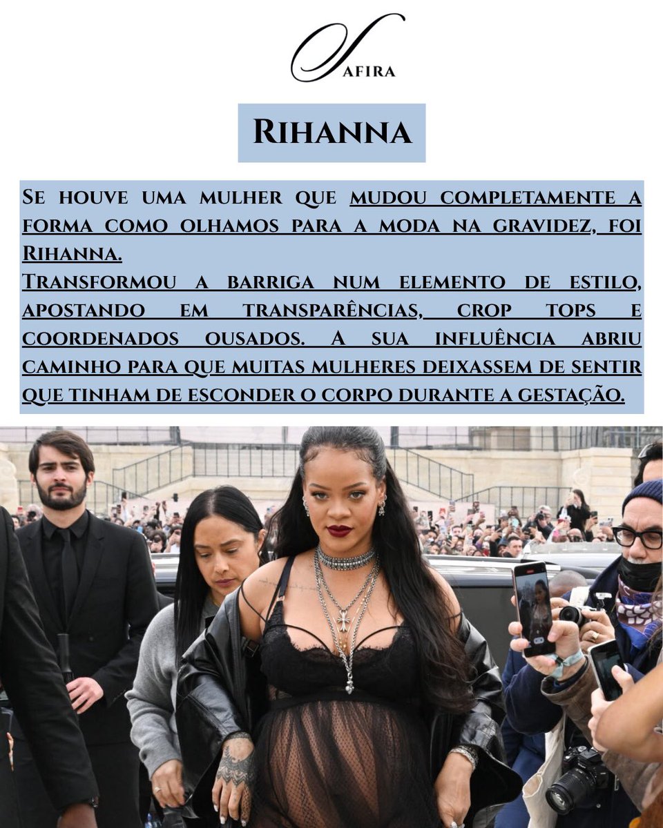 RevistaSafira's tweet photo. A gravidez já não se esconde. Celebra-se. 

De Rihanna a Anne Hathaway, passando por Barbara Palvin e Malu Borges, estão a redefinir a forma como olhamos para esta fase da vida.

Leia o artigo completo em https://t.co/XdZBb4ZP18

#maternidadeatípica #moda #celebridades #gravidez https://t.co/fPWFJv92gn