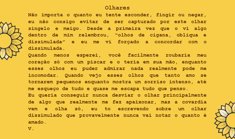 0rfieus's tweet photo. já lhes adianto, esse é fora do habitual mas também admito, escrever motivado por outros sentimentos que não sejam melancólicos é algo incrível, mesmo que não se tenha retorno no final.
Tenho bastante apreço por girassóis. https://t.co/laj2hAaA1v