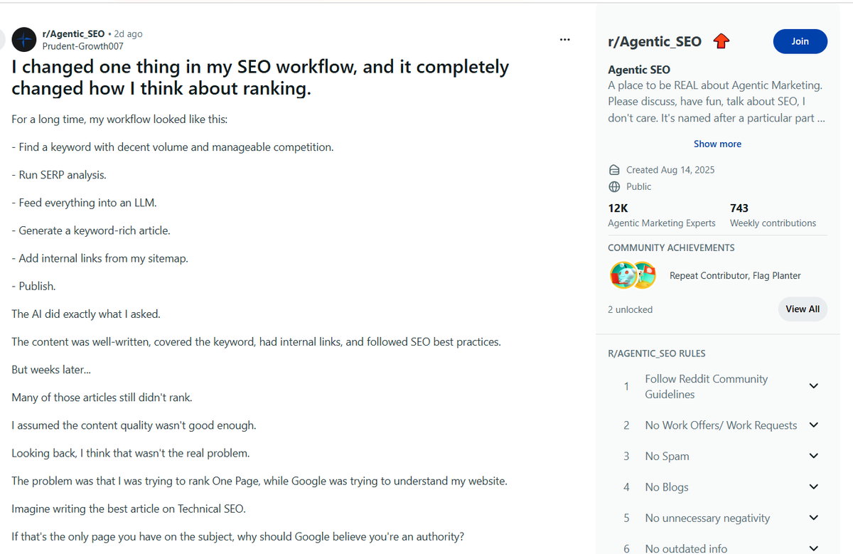 DavidGQuaid's tweet photo. Shills shilling scaled content as "Google needs time to understand content" https://t.co/lUZ26DshBe