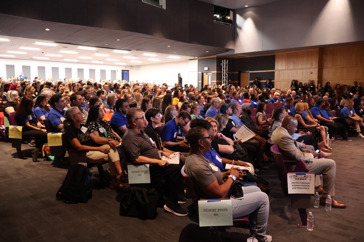 cceanv's tweet photo. 🍎 Welcome back, educators! 🍎
A new school year is officially underway and CCEA is excited for the year ahead.

This week, we stopped by Desert Pines HS and Western HS for their Feeder School Kickoff Events! They had some great performances, speakers, and professional development.

Thank you for your passion, dedication, and commitment to academic success!

#WelcomeBackTeachers #BackToSchool2026 #StrongerTogether #WeAreCCEA