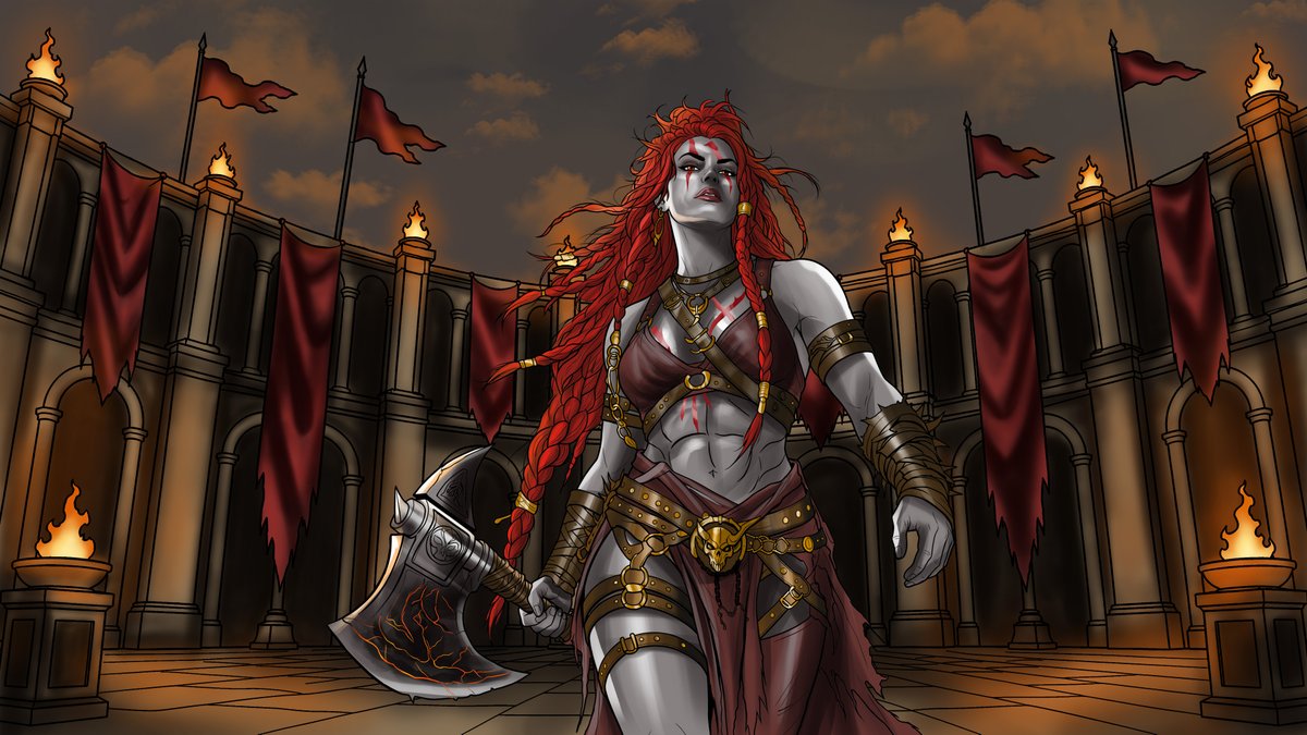 EricaHood09's tweet photo. Every scar tells a story. Every battle shapes a legend. ⚔️🔥 Really enjoyed working on this fierce warrior and bringing her strength to life. Hope you all like it!
@CommissionOpen @Characterart https://t.co/wWq66QRDq0