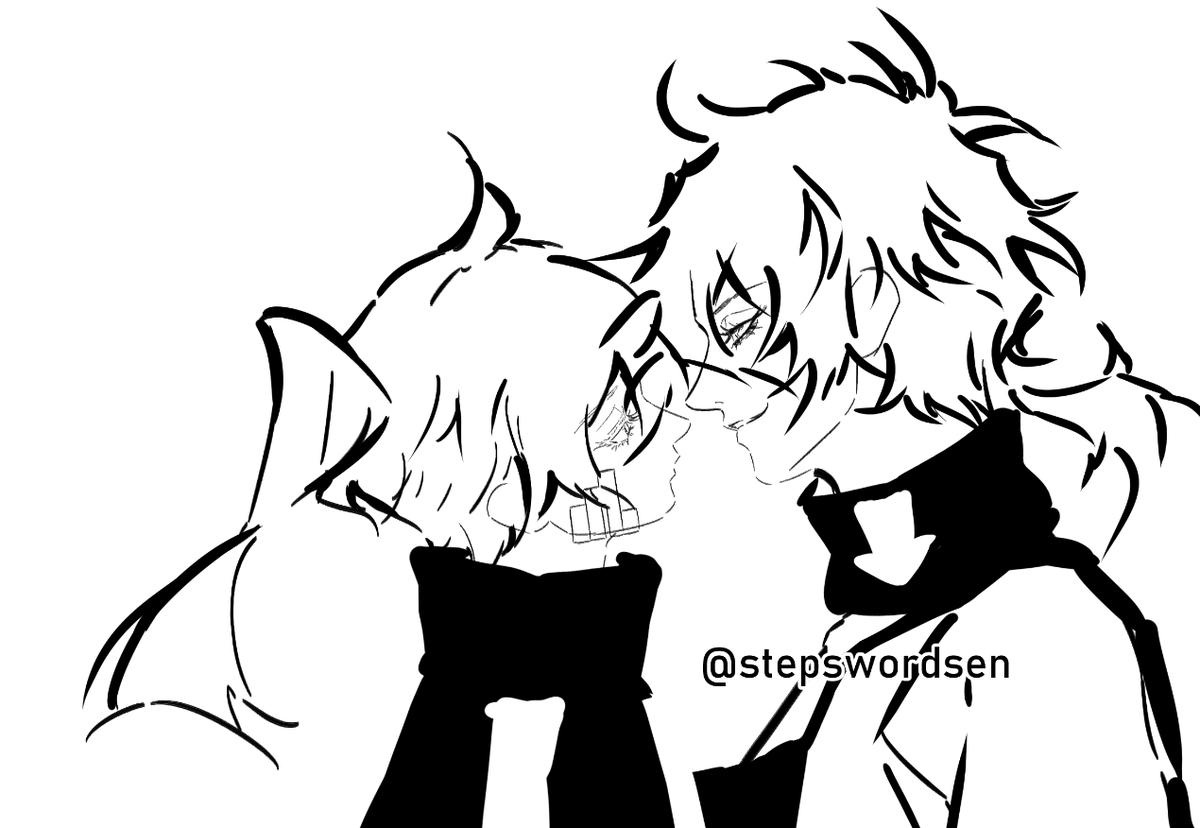 stepswowosen's tweet photo. 【KagePro】 KuroEne/SaeEne 🖤💙🐍🐇 
【カゲプロ】黒コノエネ/クロエネ/冴えエネ

I've been playing around with how I draw faces, and sketching with silhouette more, lately... 🙏

I love how their expressions here turned out sm, I can't wait to get back to this art 🥺💗

#黒コノエネ https://t.co/ejAga9nSRe