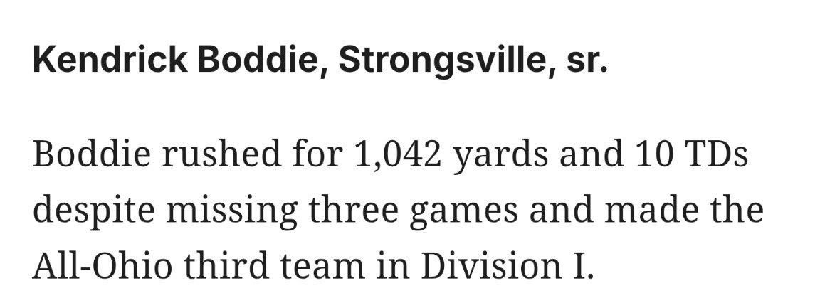 ArTatulinski's tweet photo. Thank you @mgoul for recognizing me and my teammate @Kendrick_Boddie as being RB’s to watch this season. We can’t wait to get back on the field and continue to be the best RB duo in the state! @Strongsville_FB 

https://t.co/kyJnSGU2f1 https://t.co/GrDjrfpgyL
