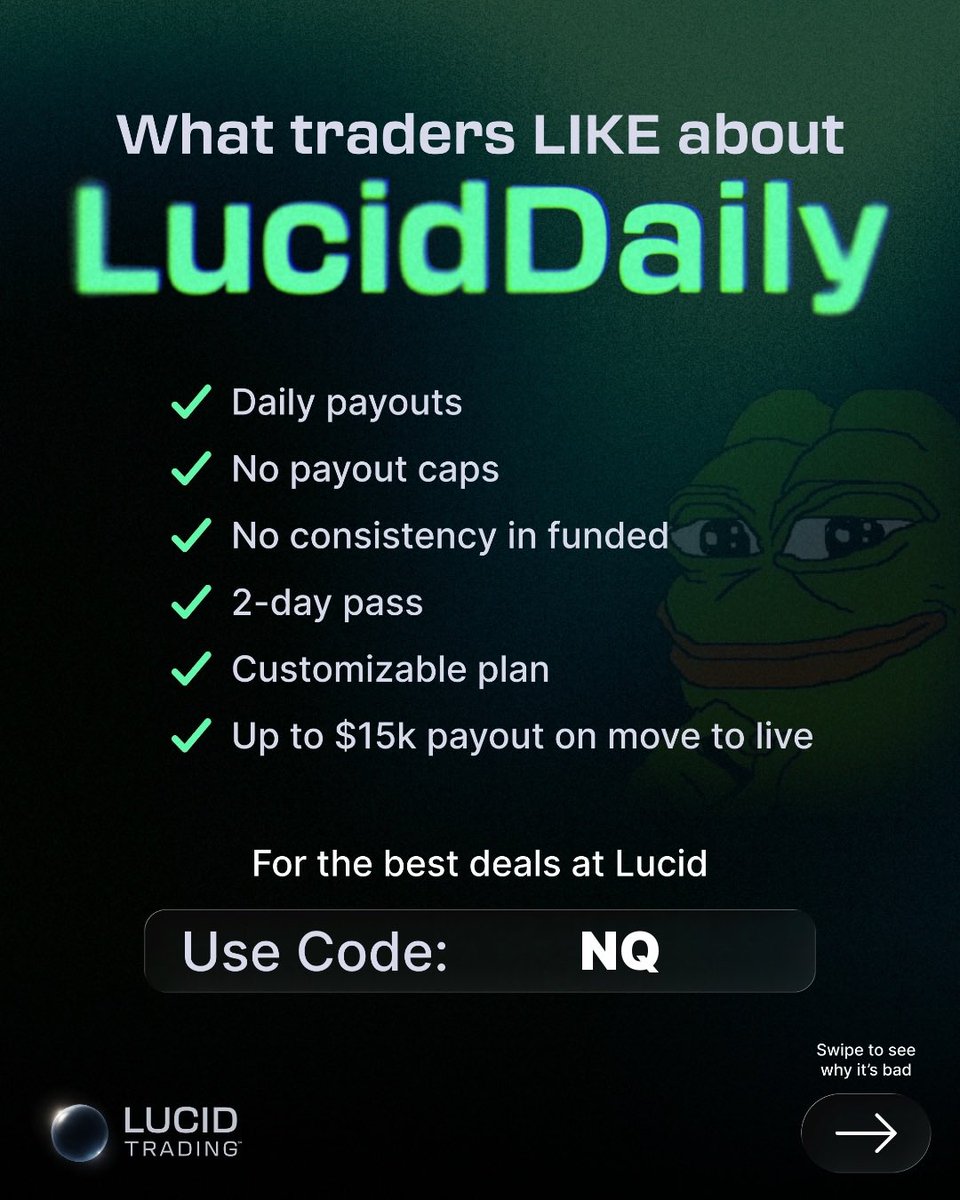 Poboy__'s tweet photo. Giveaway time! 

Giving away 1 lucid Flex account to 1 person who

- Likes and Retweets this Post

Follows me @TheStonkDad and @DoctorTrades1 

- comments “code NQ”

All lucid accounts are currently 30% off with code NQ right now! https://t.co/YvEbwEwIp1