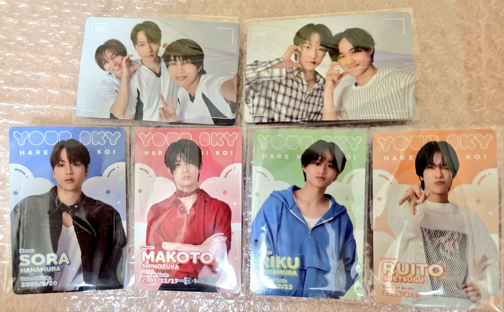 blelflovekh's tweet photo. 【交換】Your Sky ハレのち恋 ポップアップストア マンガ展渋谷
譲→画像
求→同種舟瀬陽向(福田歩汰)、そらひな(福田歩汰&amp;相原一心)
DXTEEN現場8/8.11.12.28.9/5、他都内手渡し可能です。
当方トレカ↔ペーパーコースターの交換も可能です。
お気軽にお声かけください。
宜しくお願いいたします。 https://t.co/KDDSR7vjlx