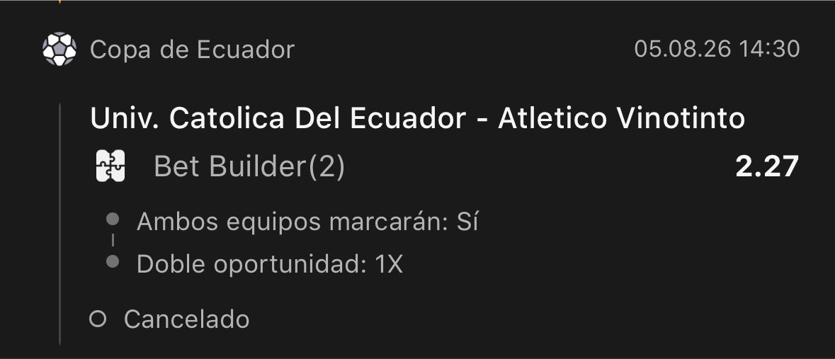 ratadecuerda's tweet photo. Básicamente se lavan las manos por su propio error interno. Ticket aceptado = contrato firmado. Favor atender @DEFENSORIAEC  @SportbetEc son unos maldecidos https://t.co/k3taBOrwIS