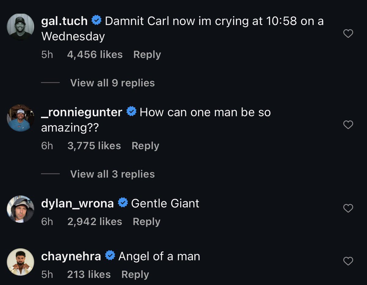 ashmq200's tweet photo. Carl really dada to these men im crying 😭 https://t.co/5wH4y7VJ9F