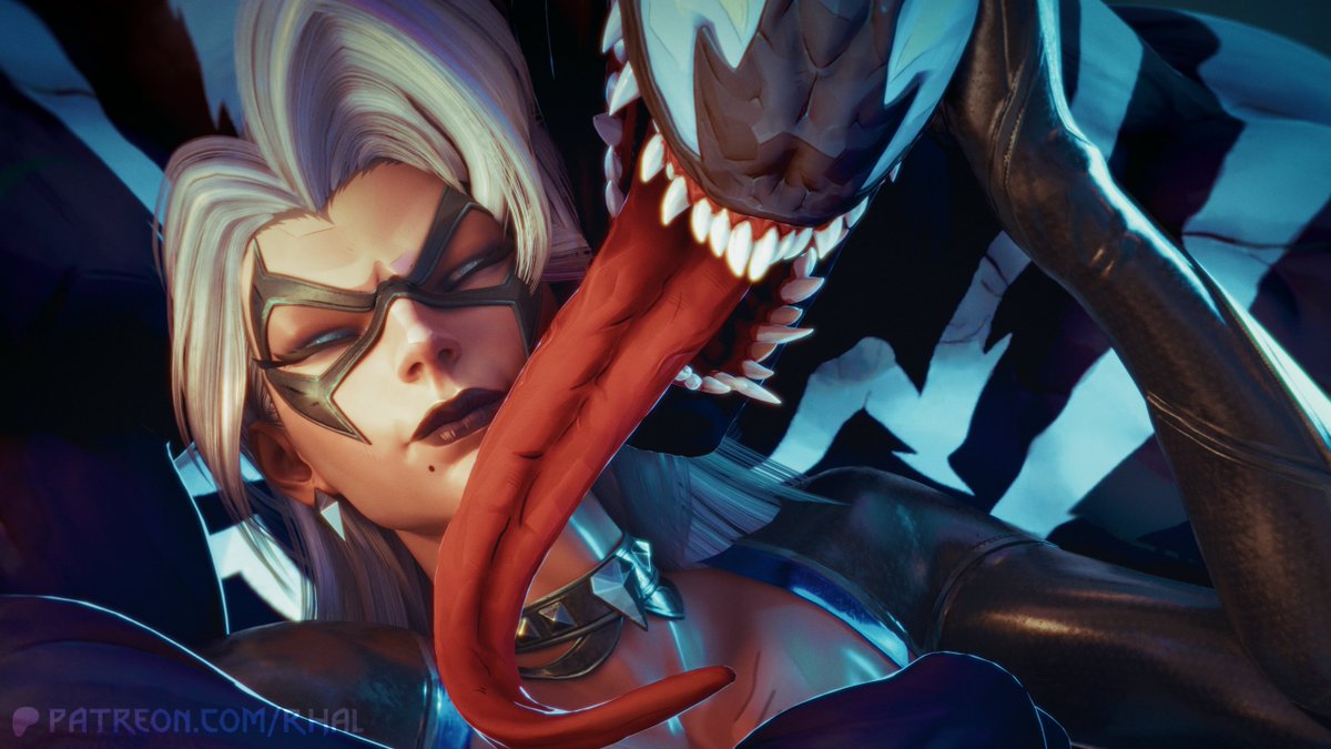 FinalRhal's tweet photo. Venom - @voluox 
Cat - @StudiAberration https://t.co/rYvRhkHiBh