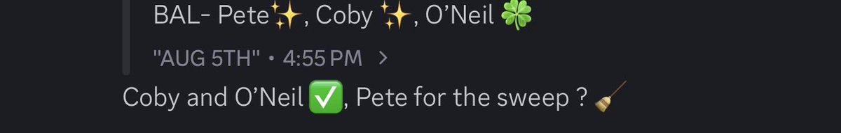 MillatMilo's tweet photo. BANG ‼️ COBY AND O’NEIL 
PETE FOR THE SWEEP ? https://t.co/OJLJQbK6ip