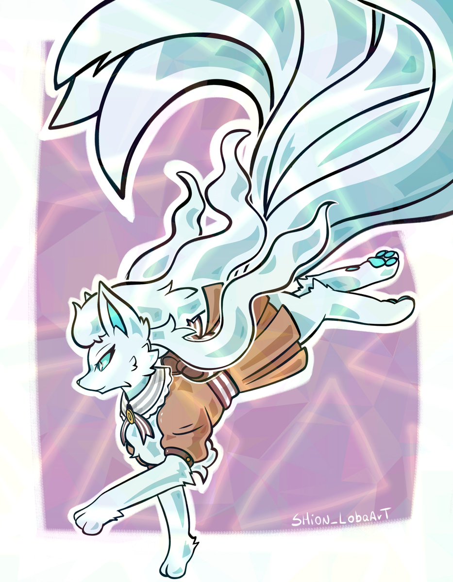 Shion_LobaArt's tweet photo. ~ #ninetales❄️ 
#PokemonUnite Skin - Original version https://t.co/0LRvyshQpD