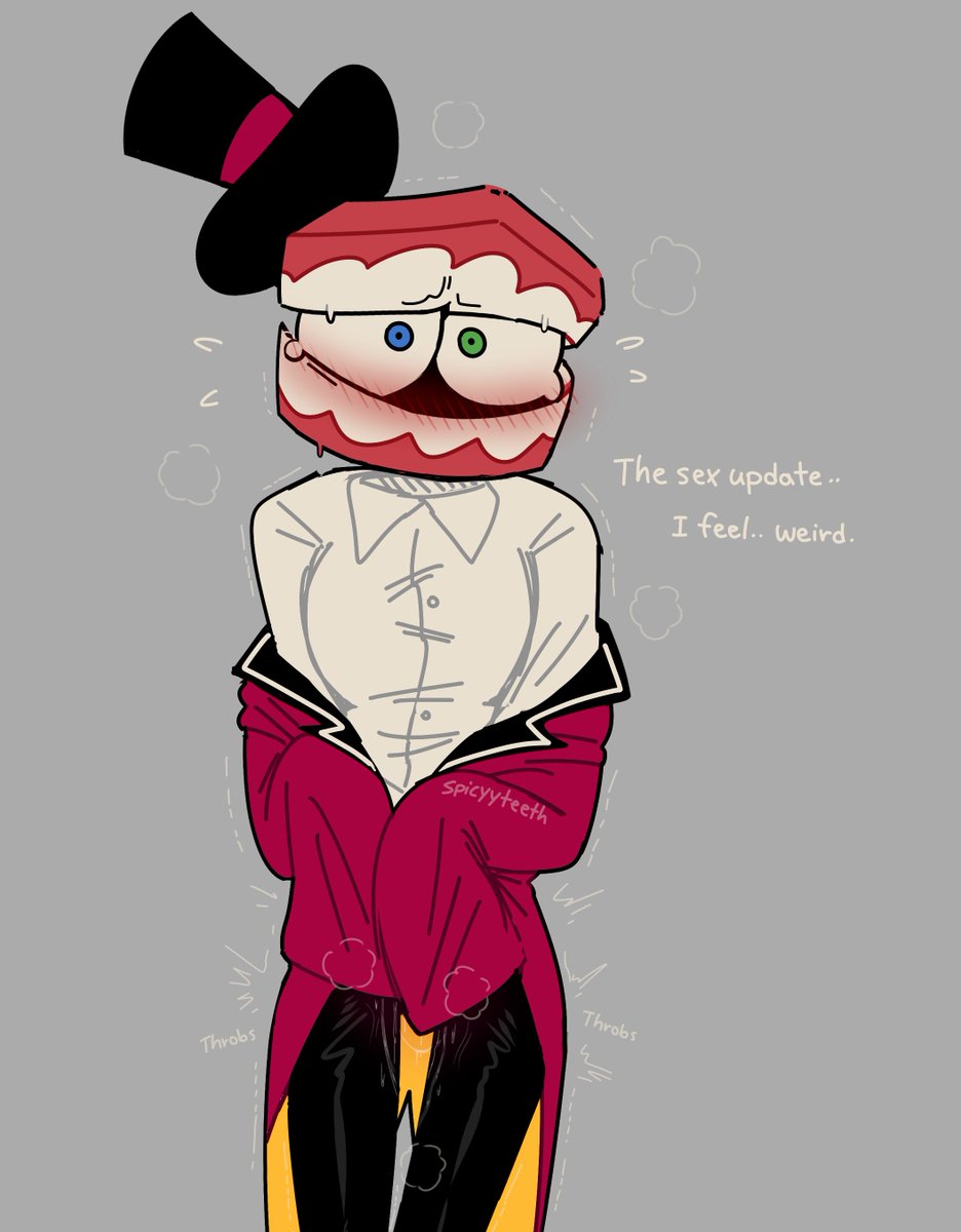 spicyyteeth's tweet photo. Someone help him #tadcnsfw #genitalcircus https://t.co/G2MhZzQQXq