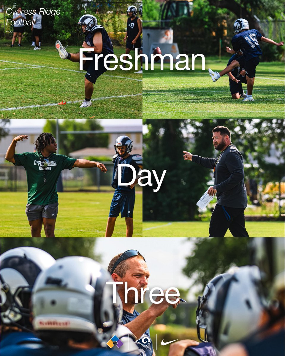 CoachMattSciba's tweet photo. @RamNationCRHS Great Day 3 for the incoming 9th graders. https://t.co/HBxLLcRUJz