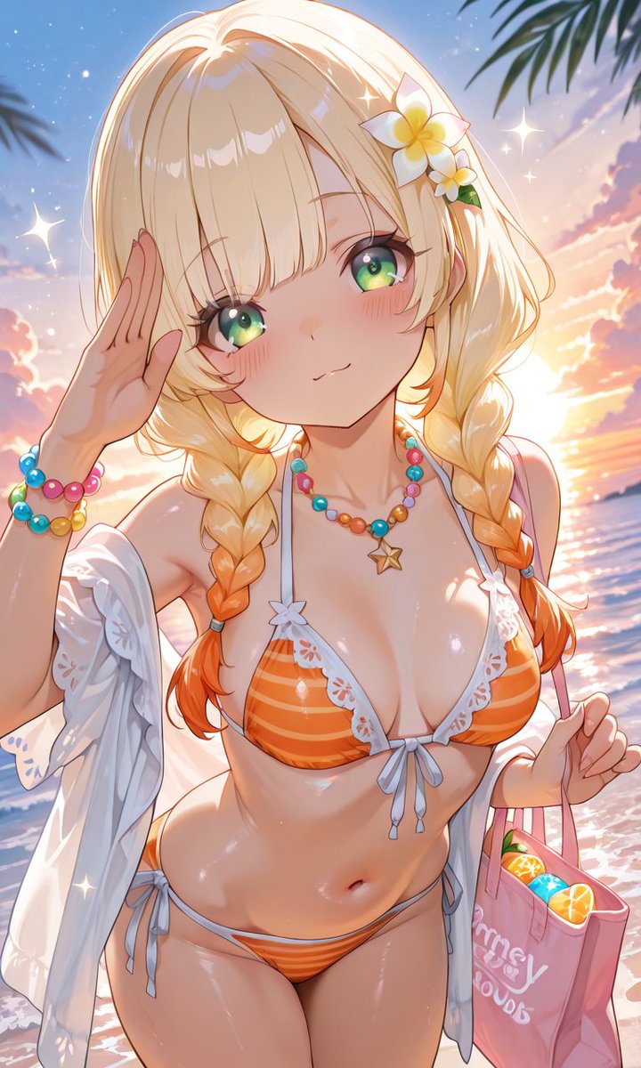 Ox3y3Daisy's tweet photo. Catching the very last rays of sunshine before the tide comes in! 🌅✨ Who’s up for round two of beach volleyball? 🏐💛

#AIart️️️️️️️️️️️️️️️️️️️️️️️️️️️️️️️️️️️️️️️️️️️️️️️️️️️ #OCㅤㅤ #Ocart https://t.co/r8Frj1rvwp
