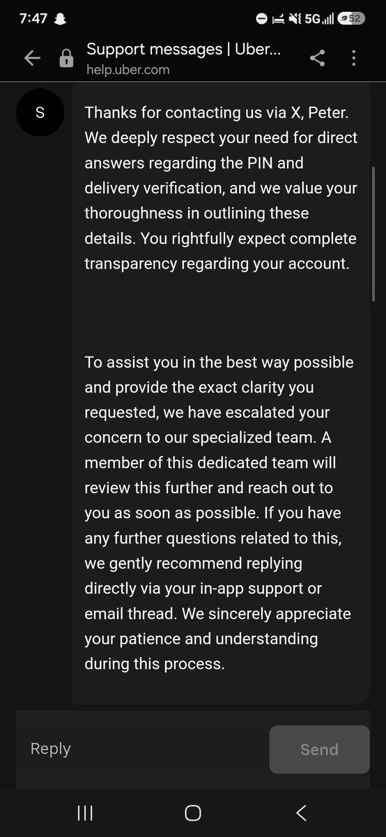 ijustwanalive1's tweet photo. @UberEats @Uber 

Uber should be canceled, for this dogshit customer support. Out of thousands in orders spent with them, they put me in a denial loop. They promise to look into issues only to automate denials. #CancelUber https://t.co/iwu0bD2c7q