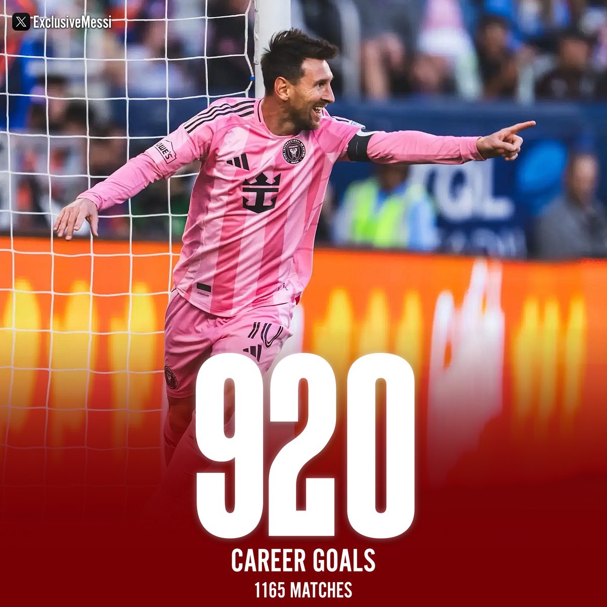 ExclusiveMessi's tweet photo. 🚨 LIONEL MESSI HAS NOW SCORED 920 CAREER GOALS!!!

THE FASTEST TO EVER DO IT!!! 🤯🤯🤯 https://t.co/YfcXmHNJiF