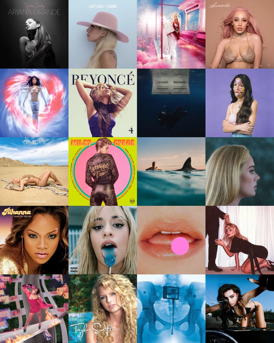 positionses's tweet photo. female artists and their WORST albums https://t.co/X2OHPfOCKp