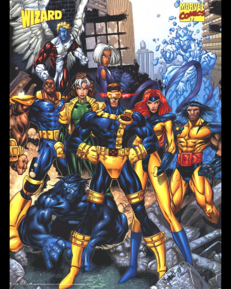 ClassicXMen's tweet photo. X-Men Wizard Press Poster. https://t.co/sWW9h7GmoI