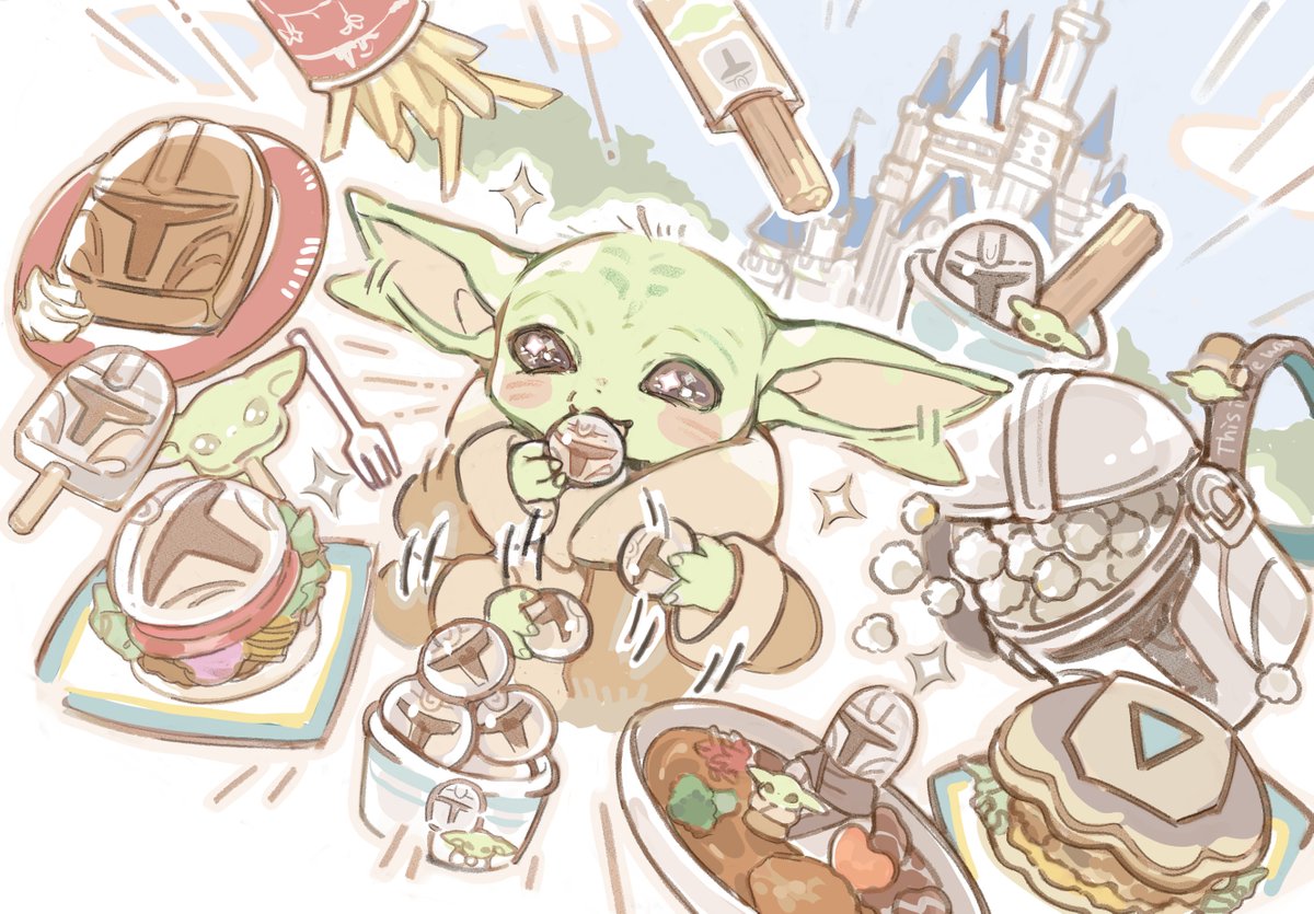 olive00707's tweet photo. マンダロリアンコラボフード爆食グローグー… https://t.co/jXBd3PaP5m