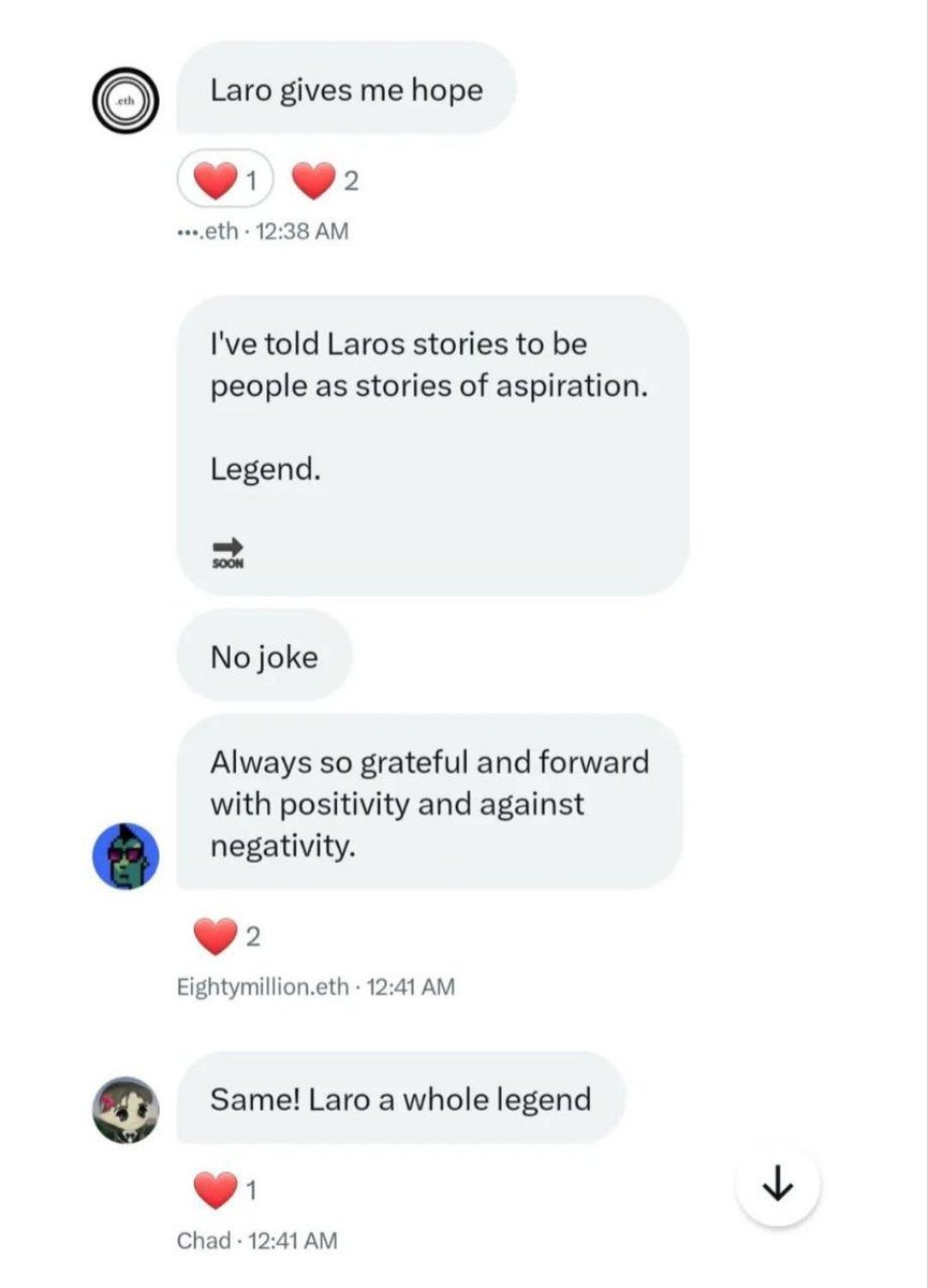 Laro__eth's tweet photo. I like to look back on moments from those times in 2023. Why? Because it reminds me how many friends here on X I was able to share my conviction about $PEPE on Ethereum with, and how some of them then seized the opportunity themselves and were able to change their lives with it. Because they believed in this meme. My own story was just a small part of it. The overall picture is what made it special. The belief in a community and the meme, and the solidarity - that's what led to success. And now, with $WOJAK on #Robinhood , we're going to write a similarly positive story. My only task is to show people this opportunity as early as possible, which is exactly what I'm doing right now, at this very moment, as I write and post this tweet. 

Wojak is destined for greatness on Robinhood.

$WOJAK FOR THE PEOPLE

@wojak_RH 

Ca:

0xaCE55FE98Bab14366dD49aB5AA5dF76aA11A3c6f

#Wojak