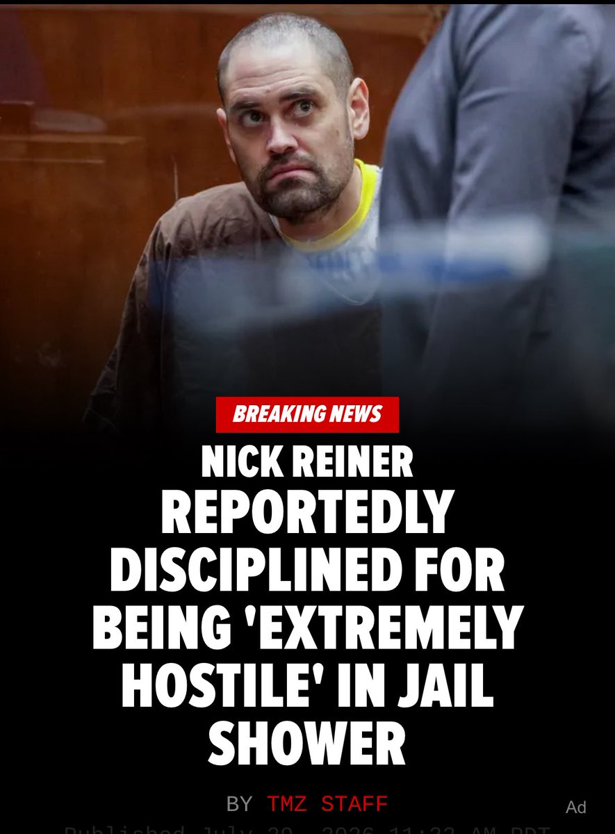 MacBadger69's tweet photo. Prison officials are a forgiving bunch.

They'll turn a blind eye to sodomy.

You got a shiv? What shiv?

Heck, you can even write your name on their walls with your own feces.

All they ask is you show a little respect.

#NickReiner #RobReiner #Prison https://t.co/dwGojXCvvn