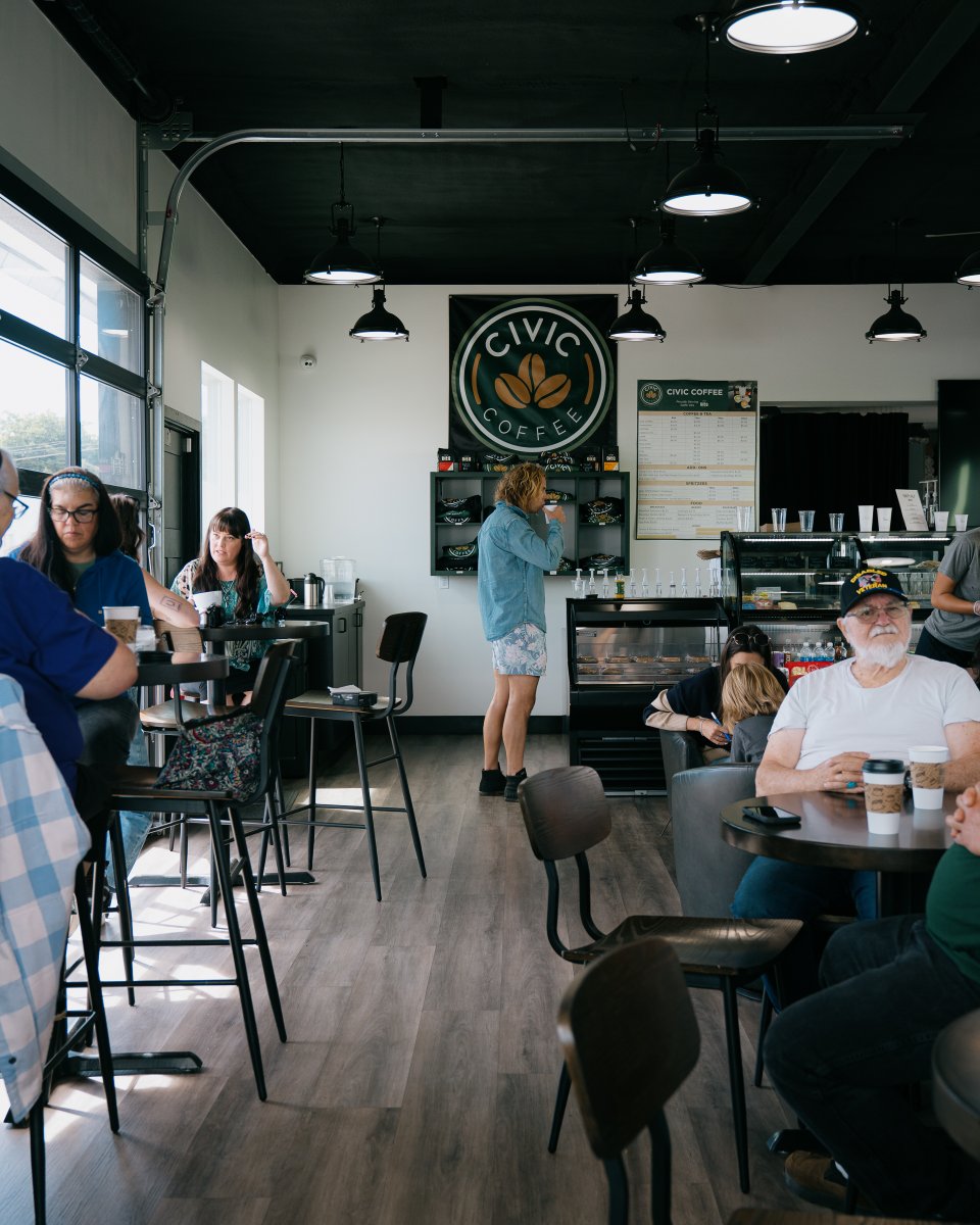 CaffeVita's tweet photo. Civic Coffee, Port Angeles’ favorite spot for a morning sit-down, quick coffee run, or anything in between, embodies the independent and adventurous spirit of the North Olympic Peninsula. Check ‘em out on your next adventure west! https://t.co/FAl7MCDutA