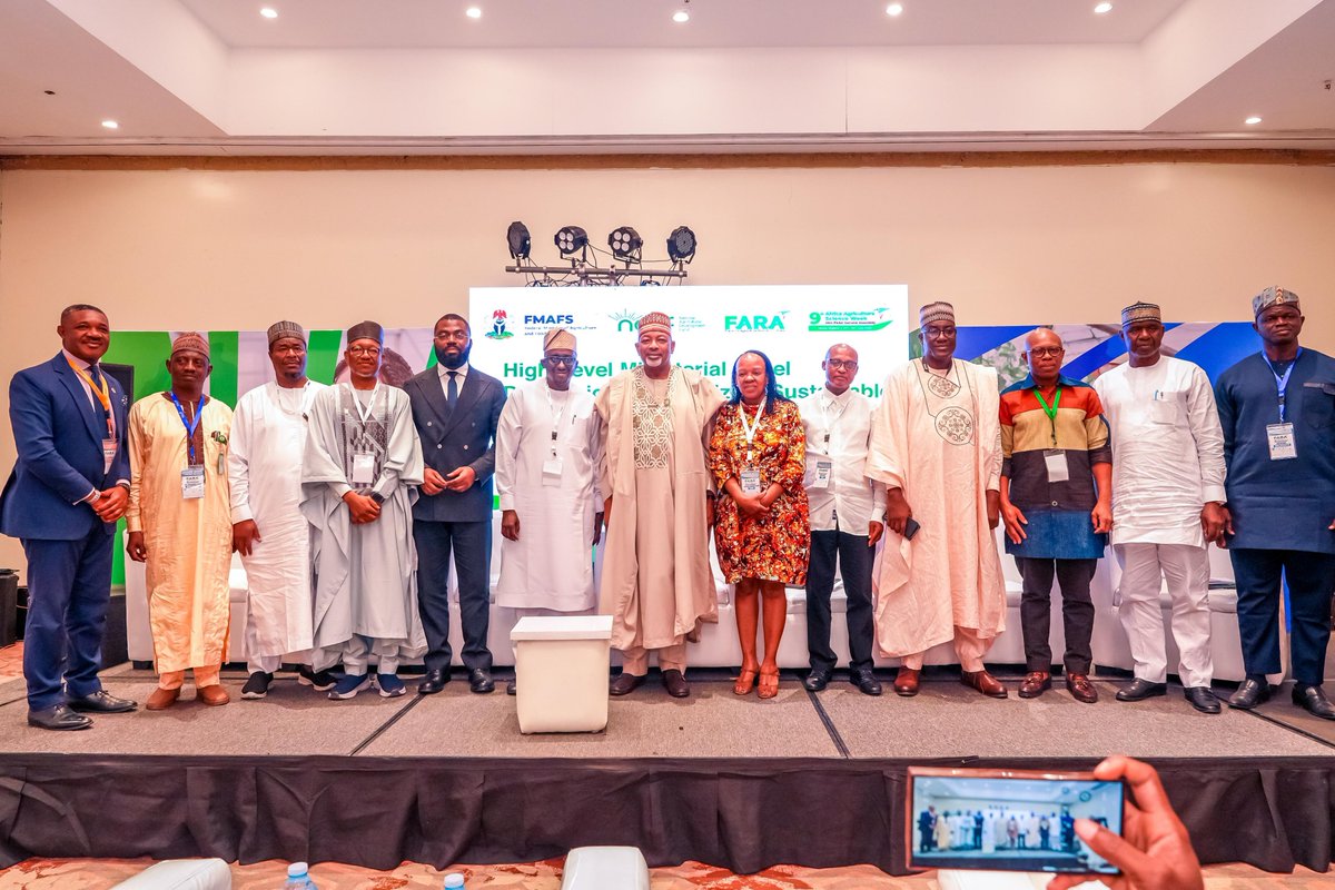 nadfng's tweet photo. Nigeria's Minister of Agriculture and Food Security, Senator Abubakar Kyari, and the Executive Secretary of the National Agricultural Development Fund (NADF), Mohammed Ibrahim, have called for a fundamental shift in how Africa finances agricultural research, insisting that sustainable agricultural transformation requires more than increased funding.

The call was made during the High-Level Ministerial Dialogue on Sustainable Financing for Agricultural Research, Development and Innovation (AR4D), held as part of the 9th Africa Agriculture Science Week (AASW9) at the Abuja Continental Hotel.

The dialogue, jointly organised by the National Agricultural Development Fund (NADF) and the Forum for Agricultural Research in Africa (FARA), focused on the theme, "Financing Africa's Agricultural Future: Mobilizing Strategic Investments for Science, Innovation and Transformation."

Click on this link to read the full story:
https://t.co/BfBLzwFDEU