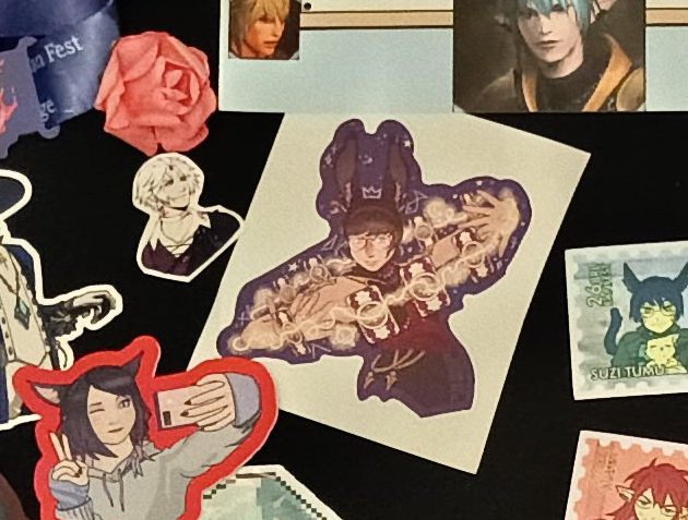 Quezeel's tweet photo. @Tiixchan caught sight of my bunboy! I got the Graha eating döner from you and I adore the sticker! https://t.co/KlT7CaeDWf