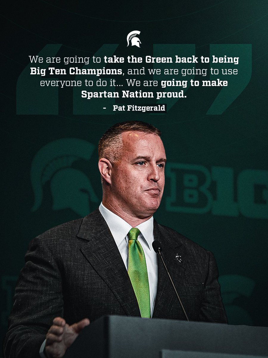 MSU_Football's tweet photo. Championship expectations. Full stop. https://t.co/vqLreNn0UG