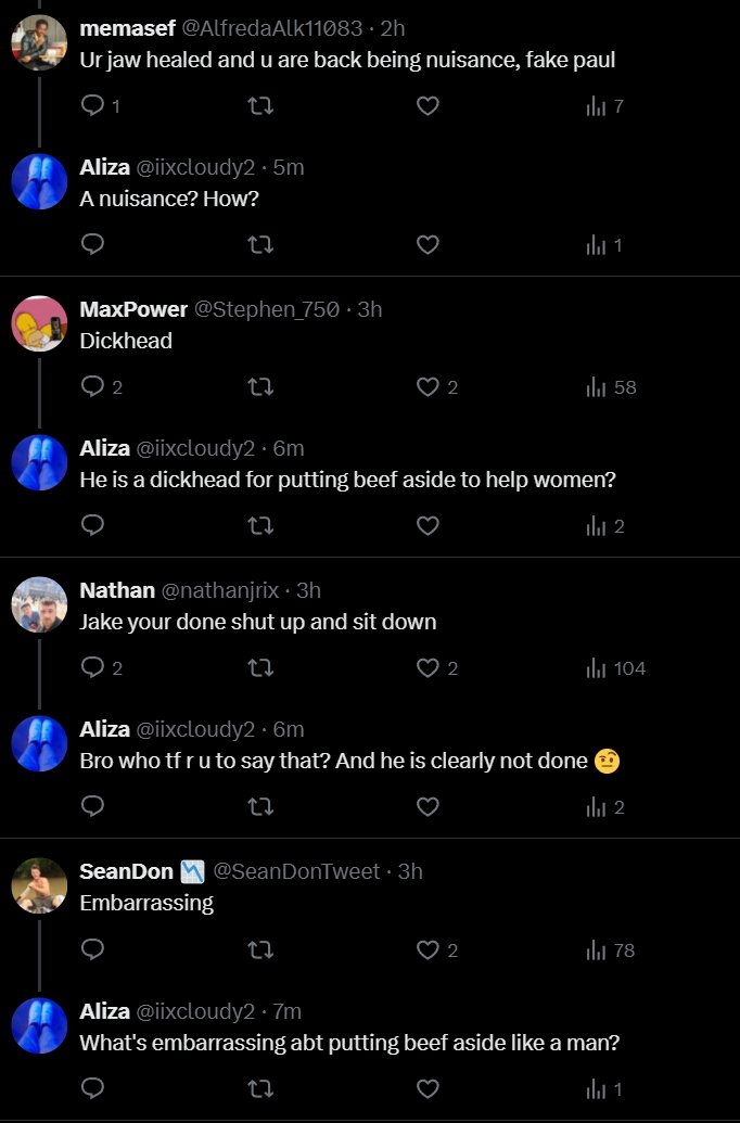 Clautavius's tweet photo. @iixcloudy2 @jakepaul @EddieHearn @MostVpromotions Lmaooo imagine being a full time Jake Paul stan

He ain't gonna notice u bro https://t.co/W11RiovCE0