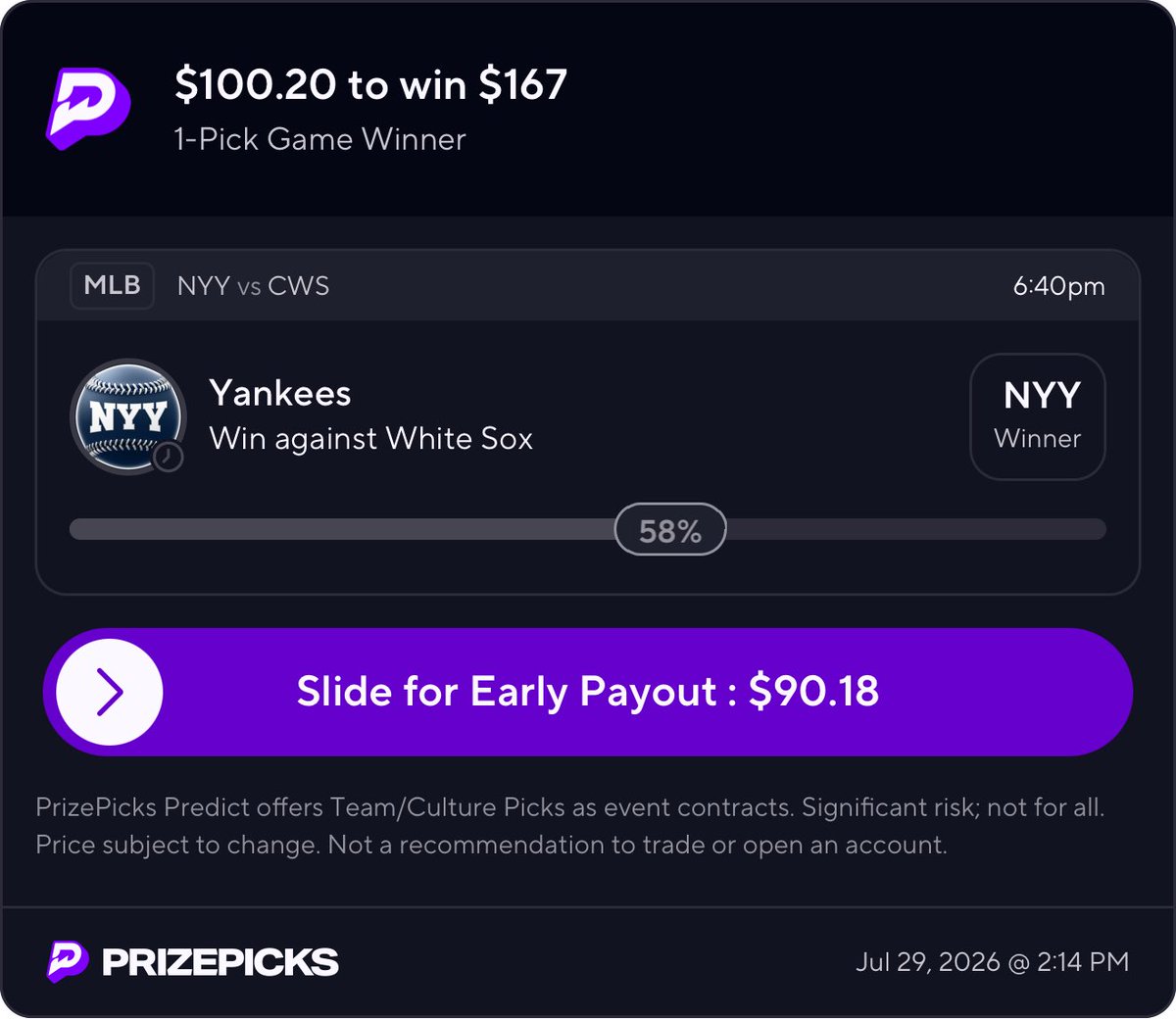 MindOfJakeUp's tweet photo. -Yanks Ace Cam Schlittler on the mound 

-Yanks up 2-0 this series vs White Sox 

-Davis Martin gave up 9 Earned runs last time he faced Yanks without Judge 

Is it the best value for a straight bet ? 
No, but profit is profit

#RepBX  gimme Yanks ML 🔒 https://t.co/qR8xZ1CU8T
