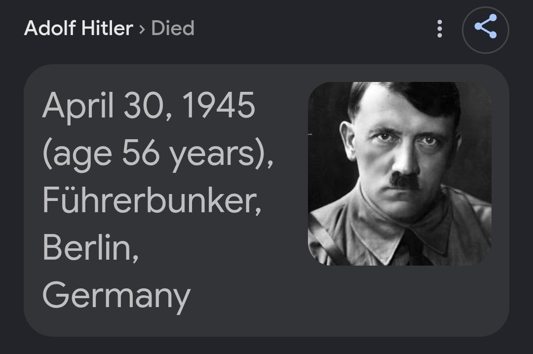 JohnSecada3's tweet photo. Pretty ironic that Hitler died in a place called Fuhrerbunker https://t.co/ZYwIqlUUOI