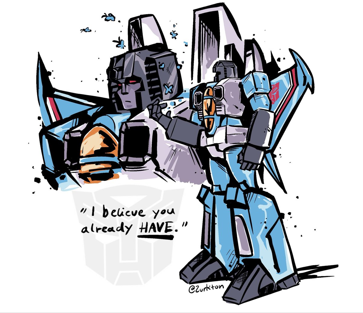 Zurkton's tweet photo. “I believe you already HAVE.”
:
#Transformers #Skybound #Thundercracker https://t.co/p9Fuk9axBE