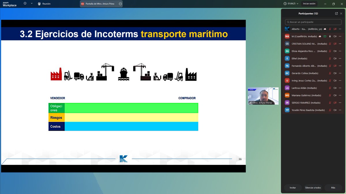 kanseisc's tweet photo. 📦🌎 Agradecemos a los participantes de nuestro Curso Online Abierto “INCOTERMS 2020: Aplicación Práctica y sus Implicaciones Logísticas”, impartido los días 28 y 29 de julio. 💻🚢

#INCOTERMS2020 #ComercioInternacional https://t.co/i0pTPik47K