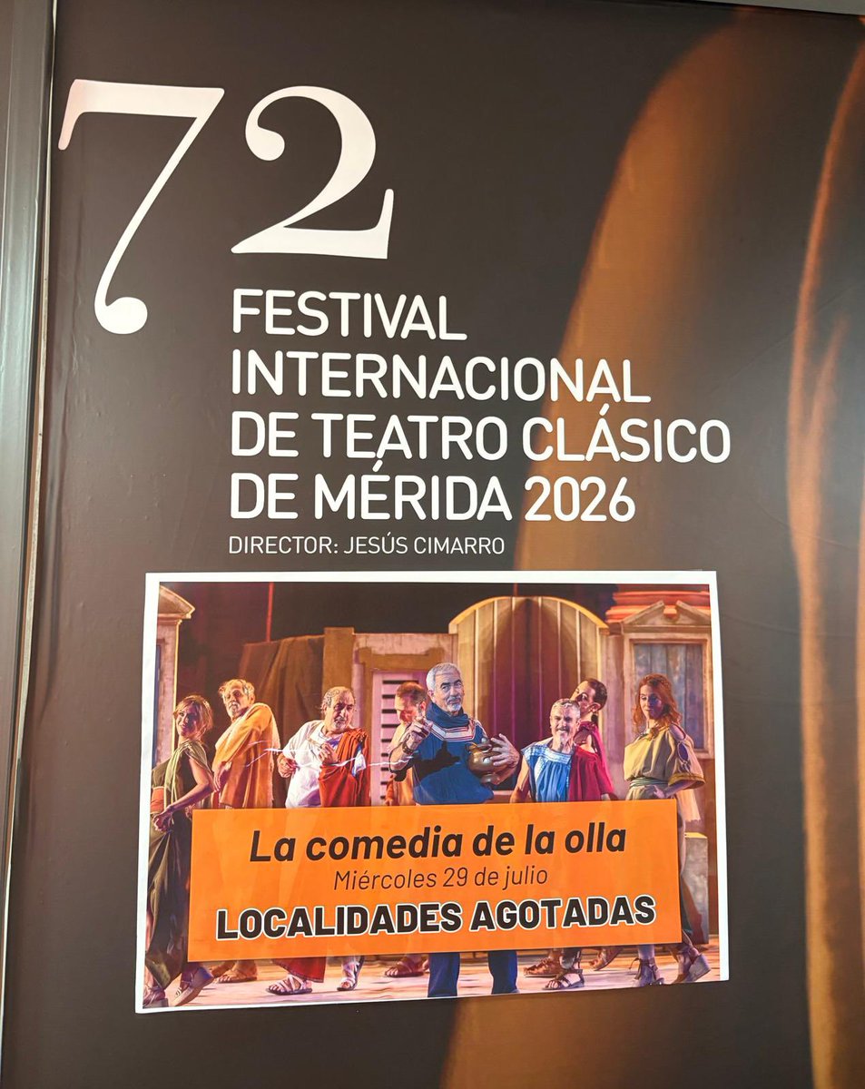 Festival_Merida's tweet photo. Primer cartel de entradas agotadas de #Merida72 🤭 #FestivaldeMerida https://t.co/jQvPIEy93W