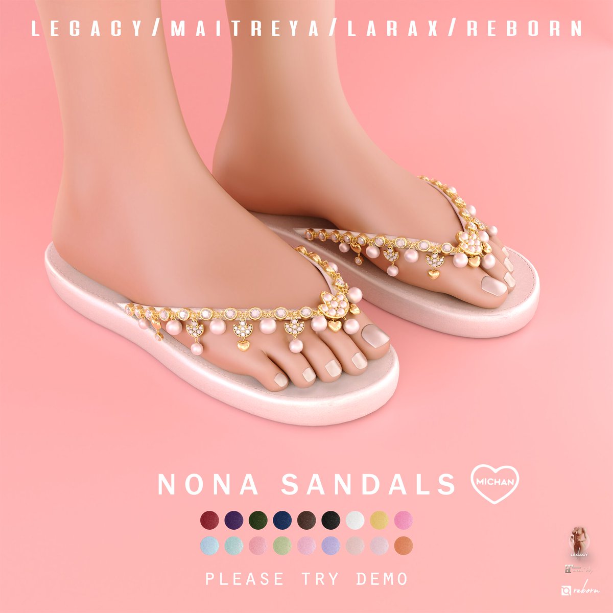 KawaiiFeedSL's tweet photo. Michan: Nona Sandals @ The Fifty〡Taxi: https://t.co/yCKl5SjRiI
#SecondLife #Michan #TheFifty #Secondlifeevent #Secondlifecontent #KawaiiFeed https://t.co/v7gvjI0h5Z
