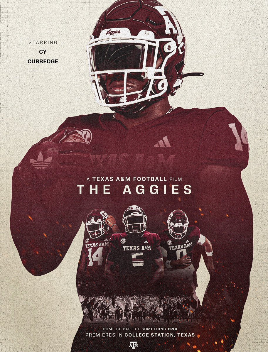 CyCubbedgeQB's tweet photo. Appreciate the love! #GigEm @DerekMillerTAMU @AggieFootball @coachjoeylynch @HolmonWiggins @CoachMikeElko @Baker_A_Ross @BHSTornadoFB @Andrew_Ivins https://t.co/QQw6agzTWe