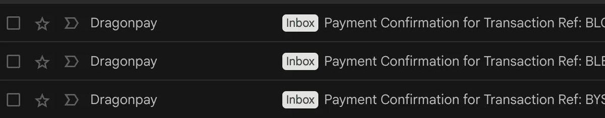 Fraaancas's tweet photo. Dragonpay Emails lately 🥰 HAHAHAHAHAHAHAHAHA https://t.co/yYwUUQE2dD